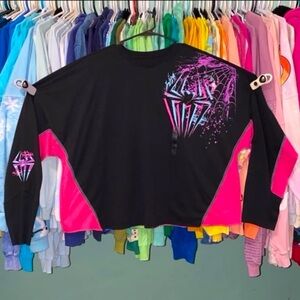 Disney parks marvel spider Gwen jersey long sleeve shirt XL NWT